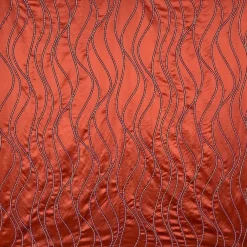 Dekokissen ORCHESTRA CRESCENDO mit Keder orange 50×50 cm