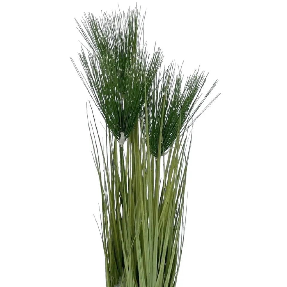 Deko Kunstpflanze Zyperngras im Topf grün H 80 cm