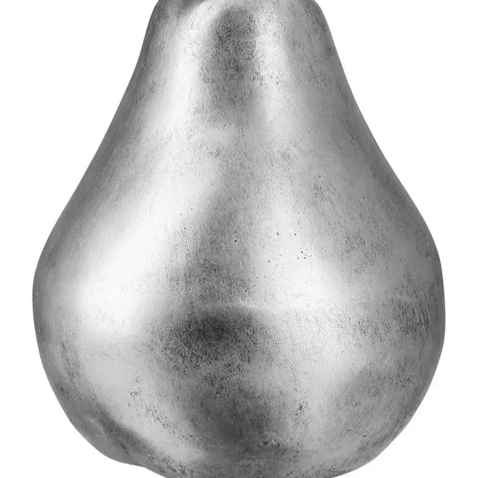 Deko Objekt Birne silber Casablanca Höhe 41 cm