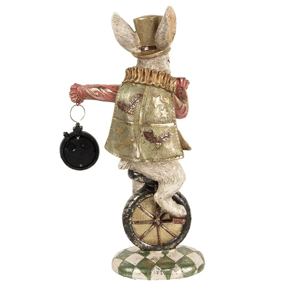Deko Osterhase Eddie auf Einrad Clayre & Eef Höhe 33 cm