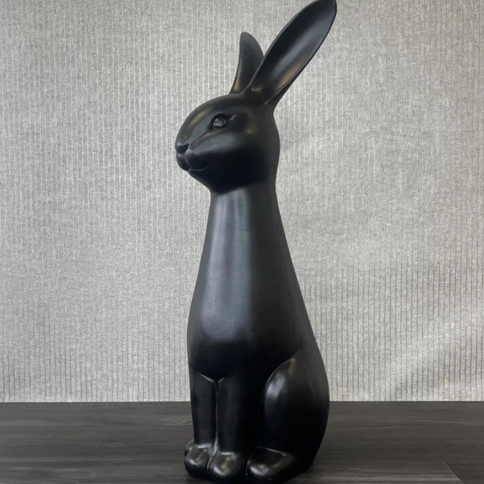 Deko Osterhase groß Cesano schwarz Kaheku Höhe 60 cm