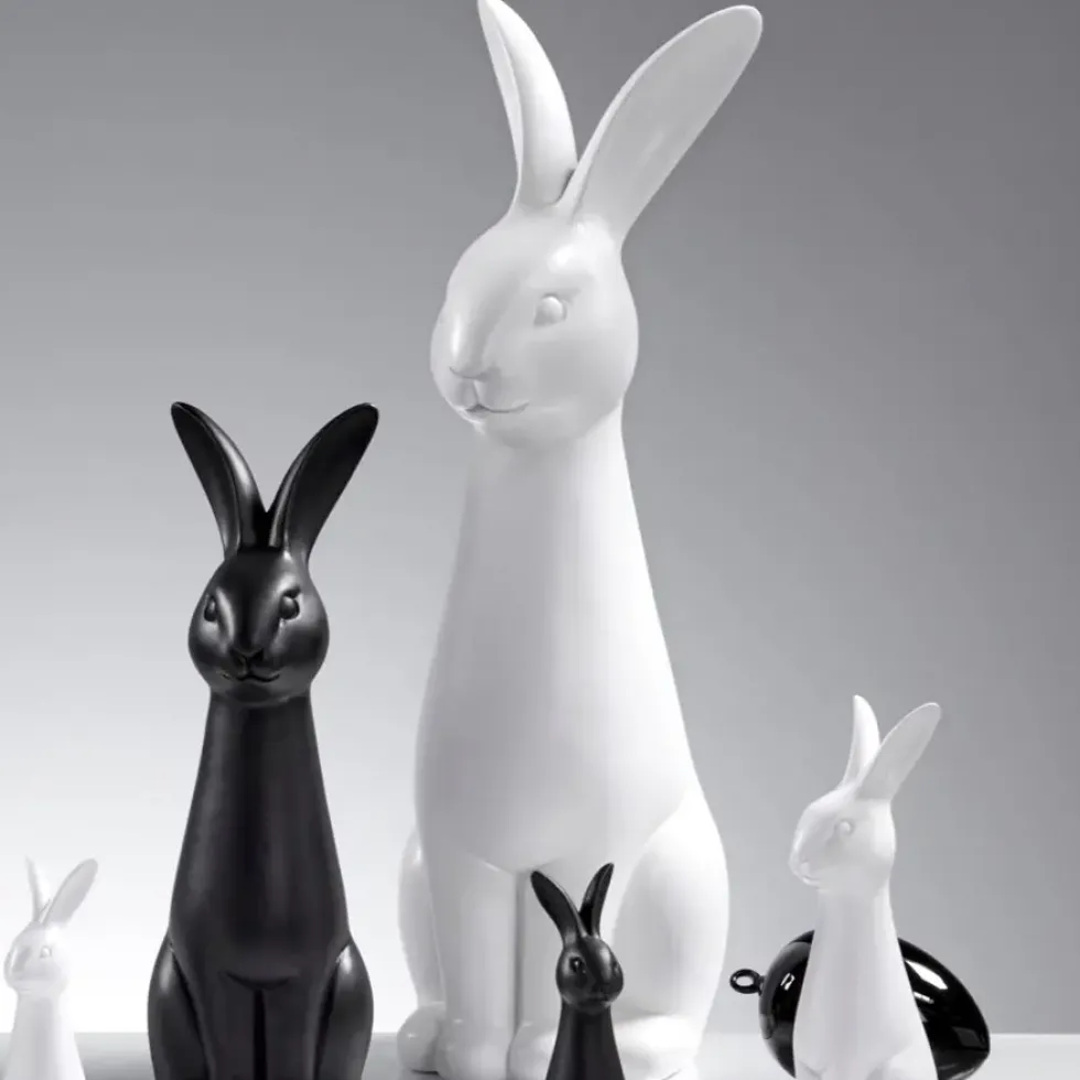 Deko Osterhase groß Cesano weiß Kaheku Höhe 60 cm