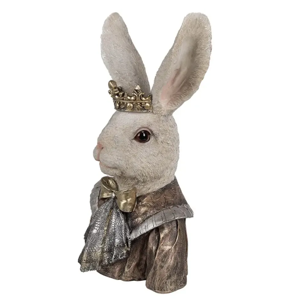 Deko Osterhase Hasenbüste FRANZ mit Krone Clayre und Eef Höhe 40 cm
