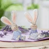 Deko Osterhasen 2er Set Liliane und Lilian H 12 cm