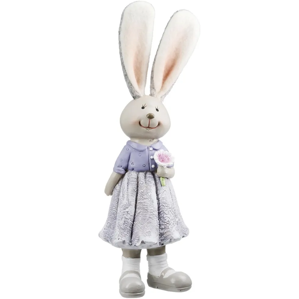Deko Osterhasen 2er Set Lotte und Lothar H 21 cm
