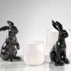 Deko Osterhase schwarz Casano Kaheku