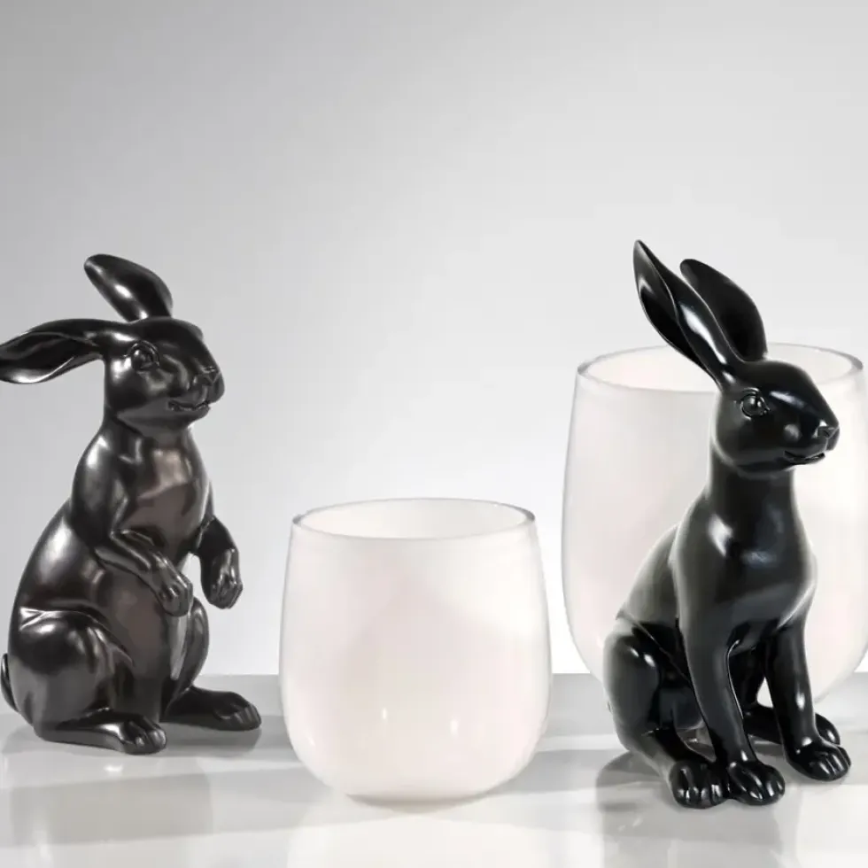 Deko Osterhase schwarz Casano Kaheku