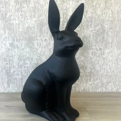 Deko Osterhase schwarz groß Frau Schmidt GiftCompany