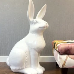 Deko Osterhase weiß groß Frau Schmidt GiftCompany