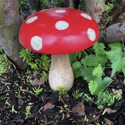 Deko Pilze Fliegenpilz Duo aus Holz