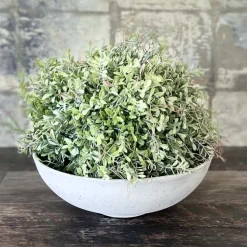 Dekoschale rund grau silber D 32 cm