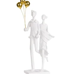 Deko Skulptur Casablanca weiß Paar Ballons Höhe 31 cm