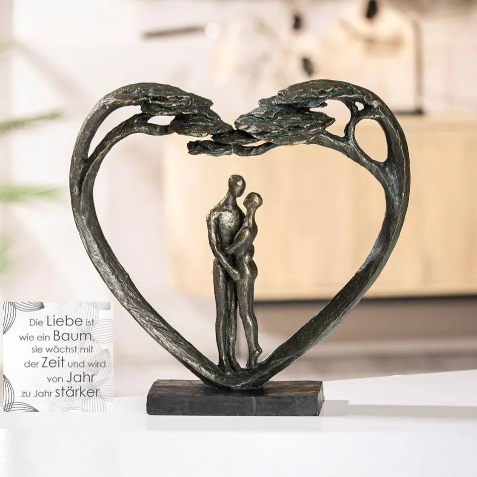 Deko Skulptur Love Tree Höhe 32 cm