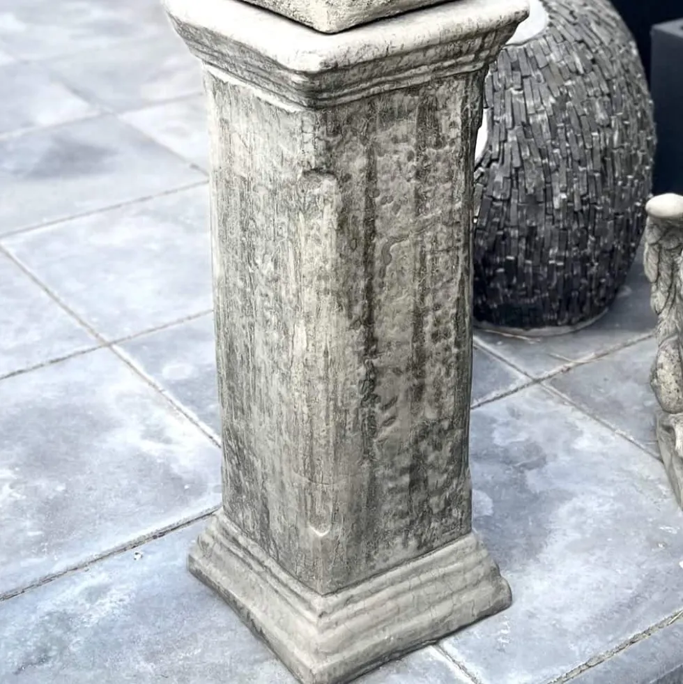 Dekosäule Beton Gartendeko DEVON Höhe 80 cm