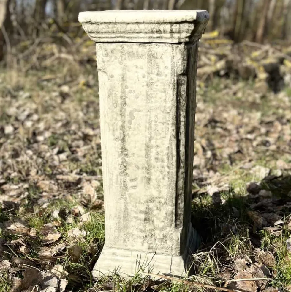 Dekosäule Beton Gartendeko DEVON Höhe 80 cm