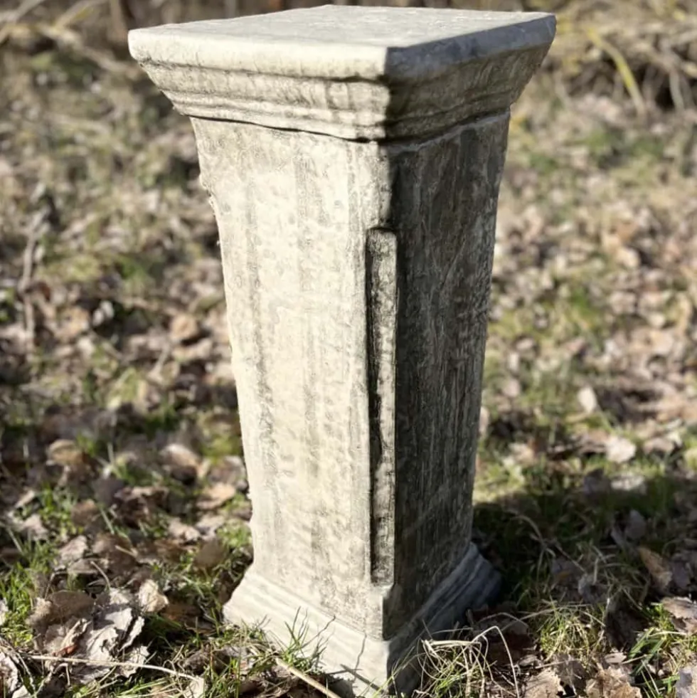 Dekosäule Beton Gartendeko DEVON Höhe 80 cm
