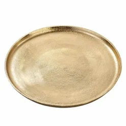 Deko Tablett gold rund Durchmesser 36 cm