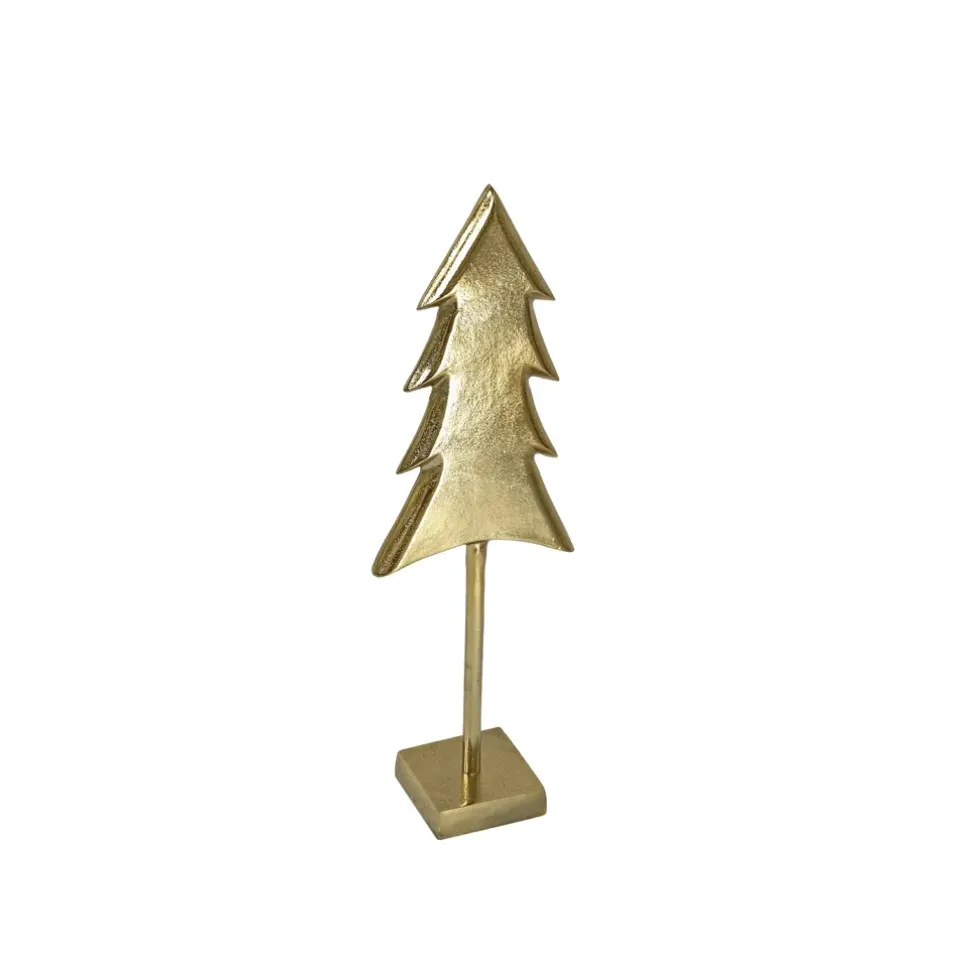 Deko-Tannenbaum Tanne Gold auf Ständer | In 2 Größen