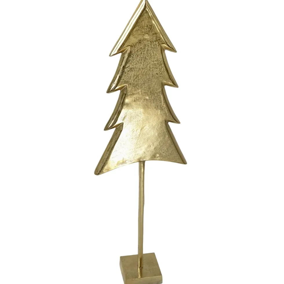 Deko-Tannenbaum Tanne Gold auf Ständer | In 2 Größen