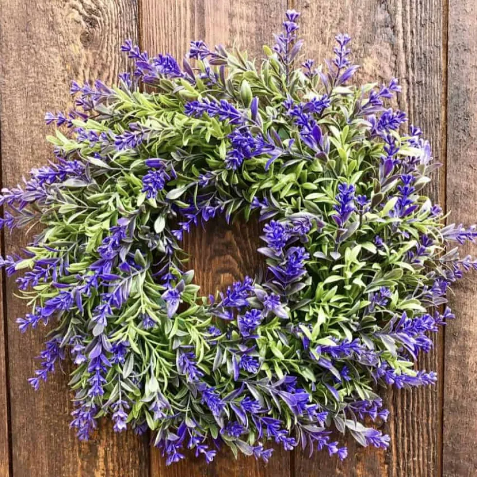 Deko Türkranz Lavendel lila Durchmesser 30 cm