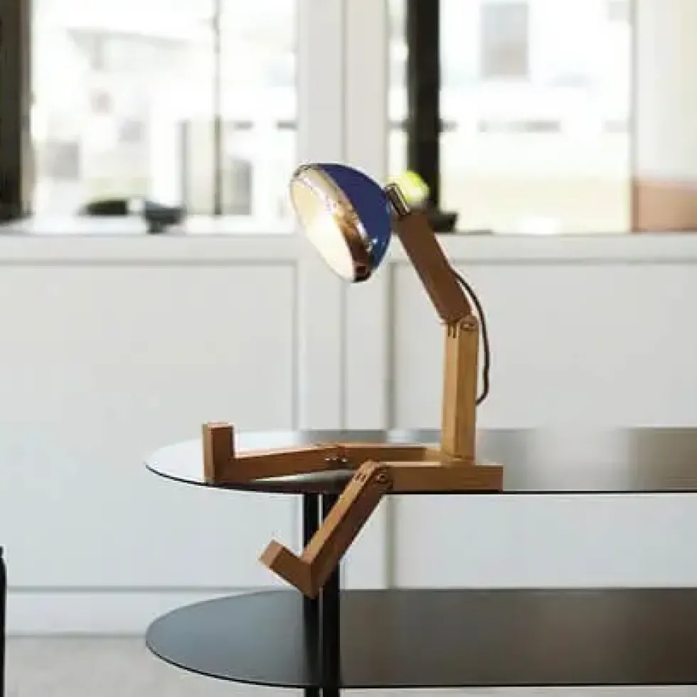 Design Tischlampe MR. WATTSON Lampe Cobra Blue