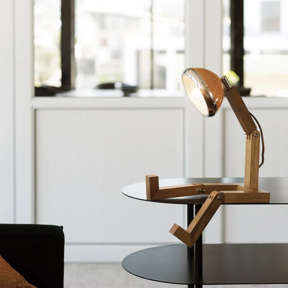 Design Tischlampe MR. WATTSON Lampe orange