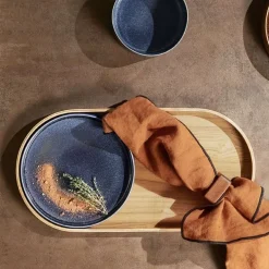 Dessertteller ASA Steingut blau FormArt carbon D 21 cm