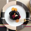 Dessertteller Porzellan ASA tartan beige D 21 cm