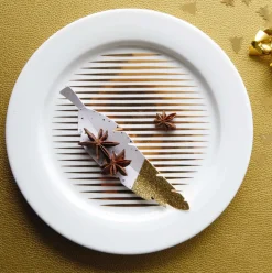Dessertteller Porzellan ASA TRÉSOR weiß gold D 21 cm