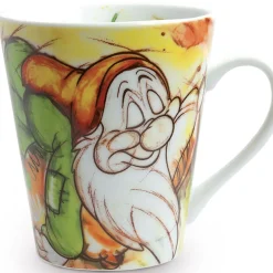 Disney by Egan Porzellan Tasse 7 Zwerge Schlafmütz – 380 ml – Künstler-Becher im italienischen Design