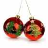 2er Set Glasanhänger rot Weihnachtsbaum