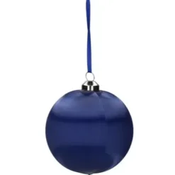 12er Set Weihnachtskugeln dunkelblau Chinois 8 cm