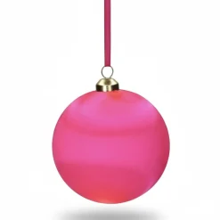 12er Set Weihnachtskugeln pink Chinois 8 cm
