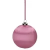 12er Set Weihnachtskugeln rosa Chinois 8 cm