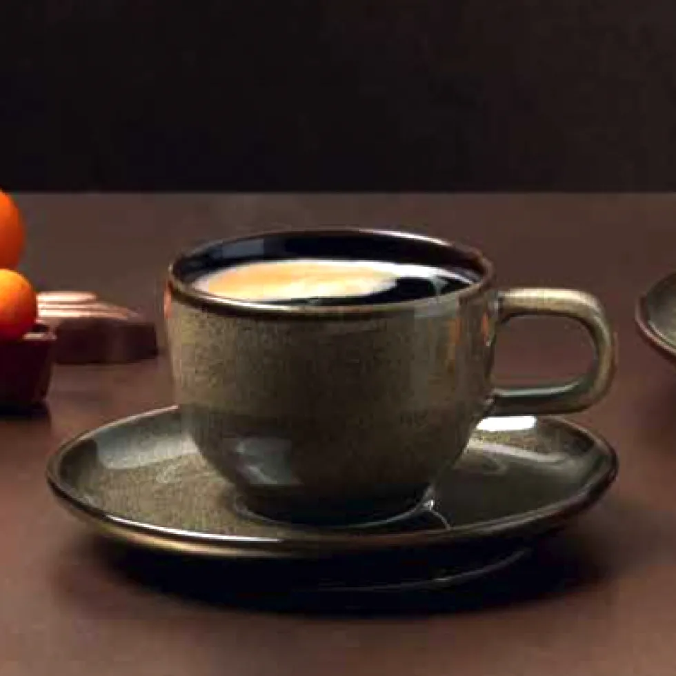 ESPRESSOTASSE mit Untertasse ASA kolibri chestnut 60 ml
