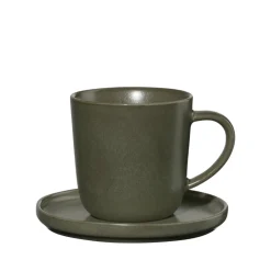 Espressotasse mit Untertasse ASA Keramik grün coppa nori 80 ml