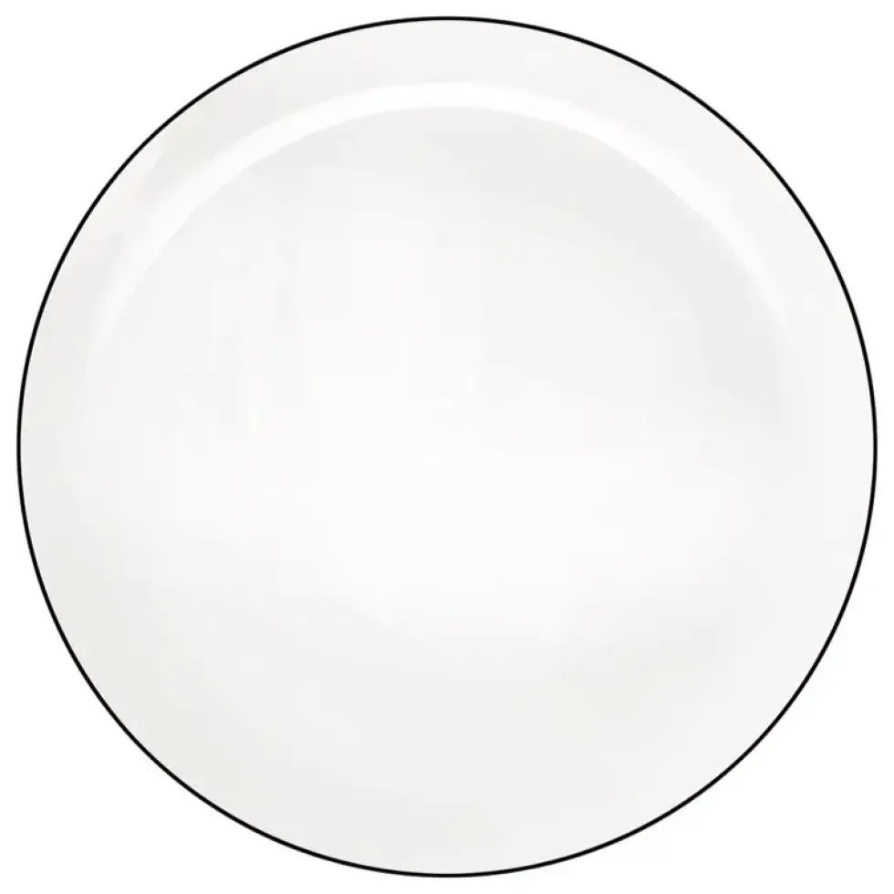 Essteller weiß ASA Porzellan à table ligne noire D 26,5 cm