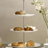Etagere 3 stufig Keramik weiß ASA H 49 cm