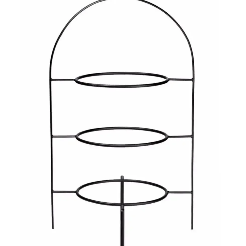 Etagere 3 stufig Metall schwarz für Essteller ASA ligne noire H 49 cm
