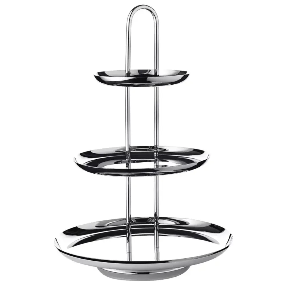 Etagere 3 stufig silber Apus Edzard Höhe 40 cm