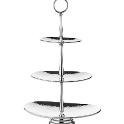 Etagere 3 stufig silber GULF Edzard H 49 cm