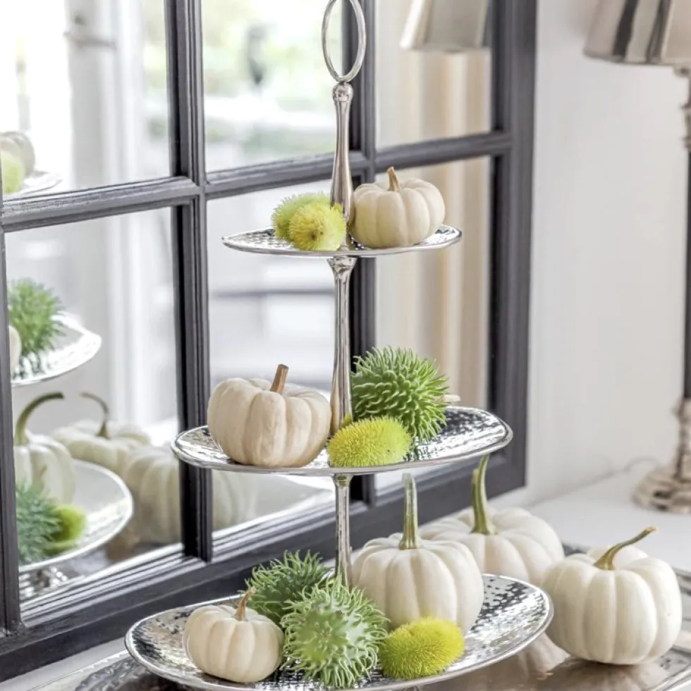 Etagere 3 stufig silber GULF Edzard H 49 cm