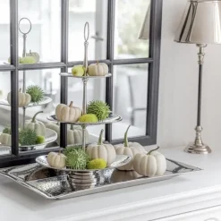 Etagere 3 stufig silber GULF Edzard H 49 cm