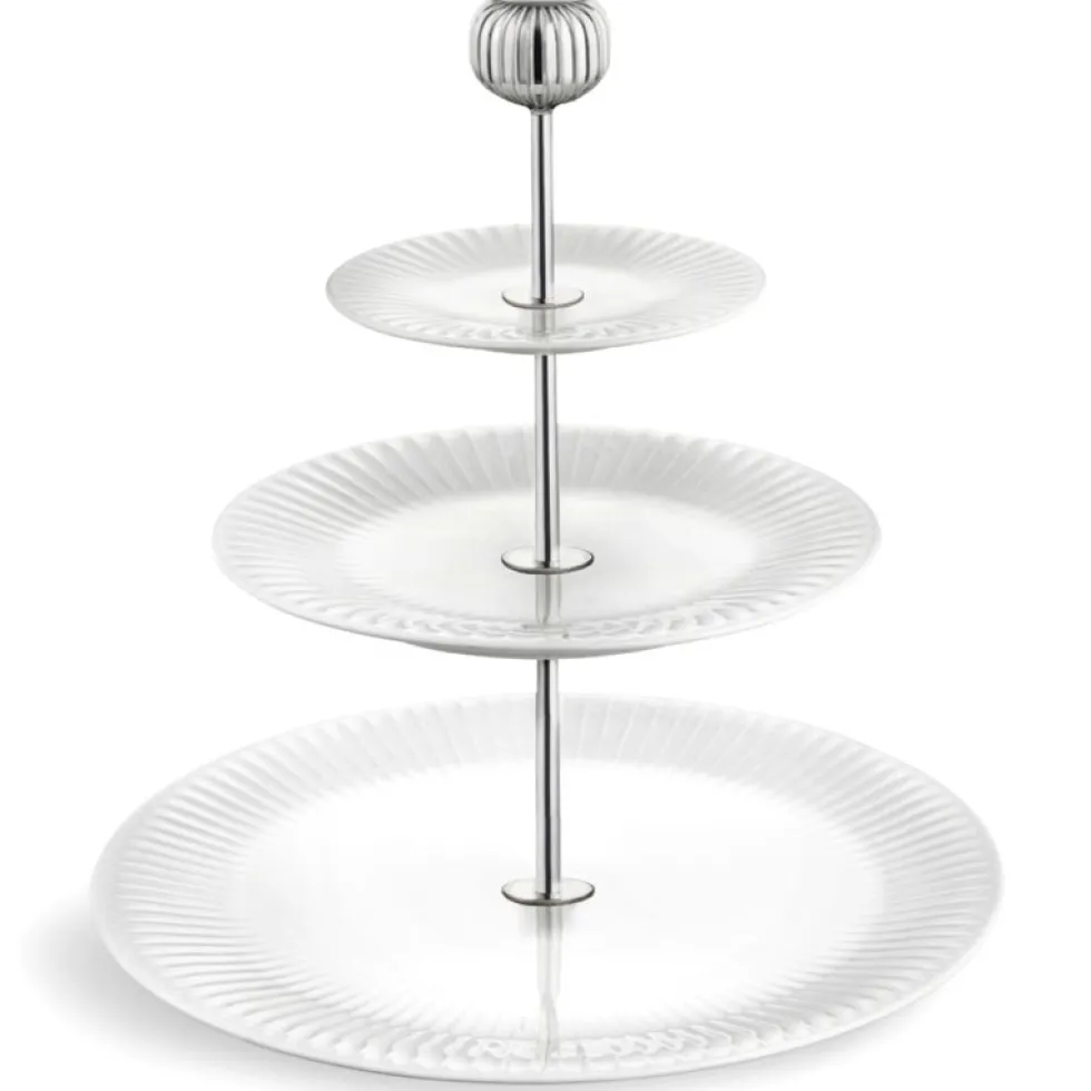 Etagere 3 stufig weiß Kähler HAMMERSHOI H 30 cm