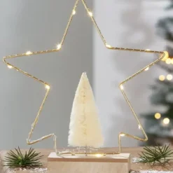 Fensterdeko Weihnachten beleuchteter LED Stern Casablanca Höhe 28 cm