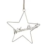 Fensterdeko Weihnachten hängend Stern Werner Voß