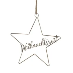 Fensterdeko Weihnachten hängend Stern Werner Voß