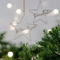 Fensterdeko Weihnachten hängend Stern Werner Voß