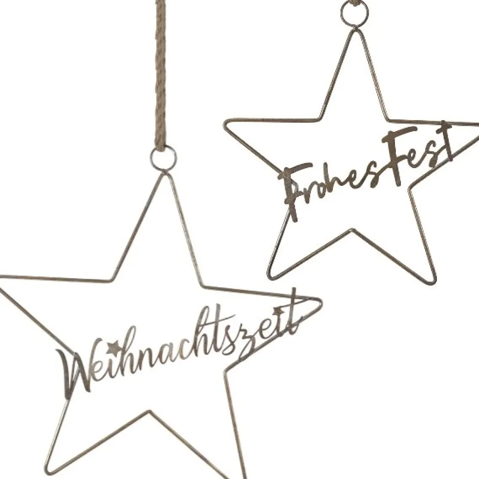 Fensterdeko Weihnachten hängend Stern Werner Voß
