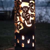 Feuertonne mit Motiv XXL EULENWALD Höhe 100 cm